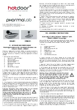 Phormalab Hotdoor HAA01 Assembly Instructions preview