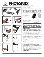 Preview for 1 page of Photoflex FirstStudio DP-FSPTKT Instruction Sheet