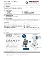 Предварительный просмотр 1 страницы PhotoGPS PGPS-01 User Manual