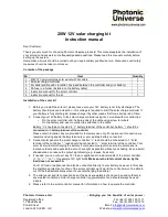 Photonic Universe BST-20P-12VKIT Instruction Manual preview