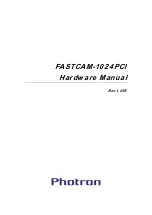 Photron FASTCAM-1024PCI Hardware Manual предпросмотр