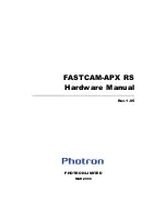 Photron FASTCAM-APX RS Technical Manual preview