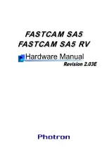 Photron Fastcam SA5 Hardware Manual preview