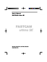 Preview for 1 page of Photron FASTCAM ultima SE User Manual