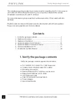 Preview for 2 page of Phylink PLC-128 Series Quick Install Manual