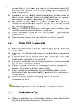 Предварительный просмотр 24 страницы physa VICENZA WHITE User Manual