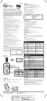 Preview for 1 page of Physio Logic DigiPulse User Manual