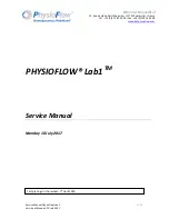 Предварительный просмотр 1 страницы PhysioFlow Lab1 Service Manual