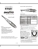 PhysioLogic DiGiPro User Manual preview