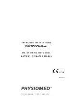 Physiomed PHYSIOSON-Basic Operating Instructions Manual preview