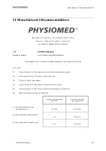 Preview for 33 page of Physiomed PHYSIOSON-Expert Operating Instructions Manual