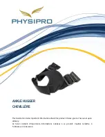 Physipro ANKLE HUGGER Owner'S Manual предпросмотр