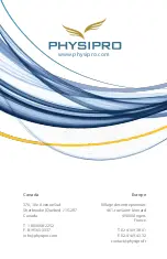 Preview for 8 page of Physipro Standard tray Owner'S Manual