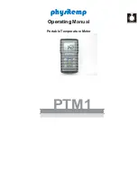 Предварительный просмотр 1 страницы PHYSITEMP PTM1 Operating Manual