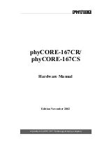 Phytec phyCORE-167CR Hardware Manual предпросмотр