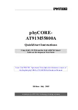 Phytec phyCORE-AT91M55800A Quick Start Instructions предпросмотр