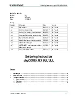 Phytec phyCORE-i.MX 6UL Soldering Instruction предпросмотр