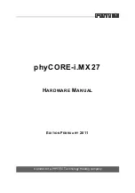 Preview for 1 page of Phytec phyCORE-i.MX27 Hardware Manual