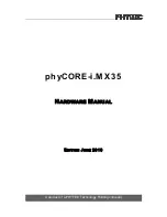 Phytec phyCORE-i.MX35 Hardware Manual preview