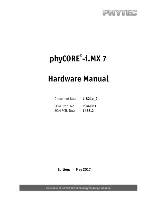 Preview for 1 page of Phytec phycore i.mx7 Hardware Manual