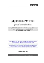 Phytec phyCORE-P87C591 Quick Start Instructions preview