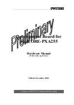 Preview for 1 page of Phytec phyCORE-PXA255 Hardware Manual