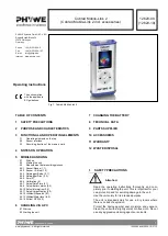 PHYWE 12620-09 Operating Instructions Manual предпросмотр