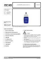 PHYWE Cobra SMARTsense Ammonium Ion 12913-00 Operating Instructions preview