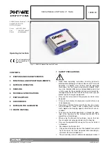 Preview for 1 page of PHYWE Cobra4 Sensor-Unit Tesla Operating Instructions