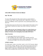 PI Manufacturing TTA-1354 Instruction Manual preview