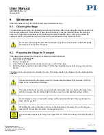 Preview for 22 page of PI A-62 Series User Manual