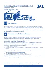 PI E-5 Series Short Instructions preview