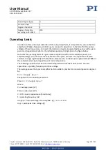 Preview for 220 page of PI E-727 User Manual