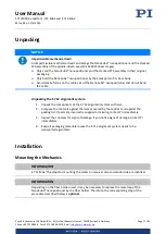 Предварительный просмотр 17 страницы PI F-712.MA1 User Manual