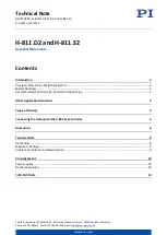 PI H-811.D2 Technical Note preview