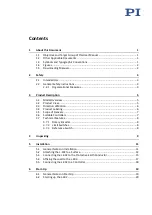 Preview for 3 page of PI L-402 Series User Manual