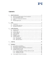 Preview for 3 page of PI L-406 Series User Manual