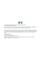 Preview for 2 page of PI L-738 Series User Manual