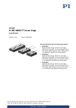 Preview for 1 page of PI NEXACT Stage N-565 Series User Manual