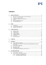 Preview for 3 page of PI P-08 Series User Manual