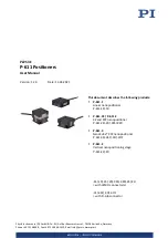 PI P-611 Series User Manual preview