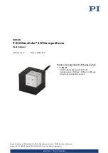 PI P-616 NanoCube User Manual preview