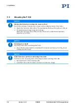 Preview for 22 page of PI P-616 NanoCube User Manual