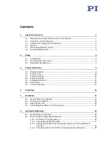 Preview for 3 page of PI P-88 5 Series User Manual