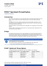PI PIFOC QuickLock P-726.04 Technical Note preview