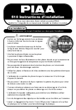 Preview for 9 page of Piaa 510 Installation Instructions Manual