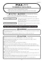 Preview for 1 page of Piaa LP570 Installation Instructions Manual