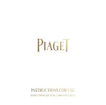 Piaget 1200D Instructions Manual preview