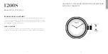 Preview for 4 page of Piaget 1200S Instructions For Use Manual