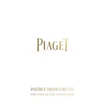 Preview for 1 page of Piaget 1270D Instructions For Use Manual